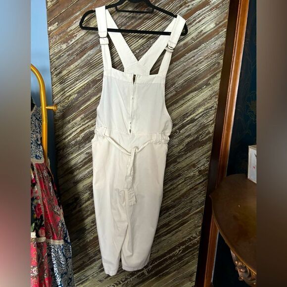 Free People wide leg cropped jumpsuit - Picture 1 of 5